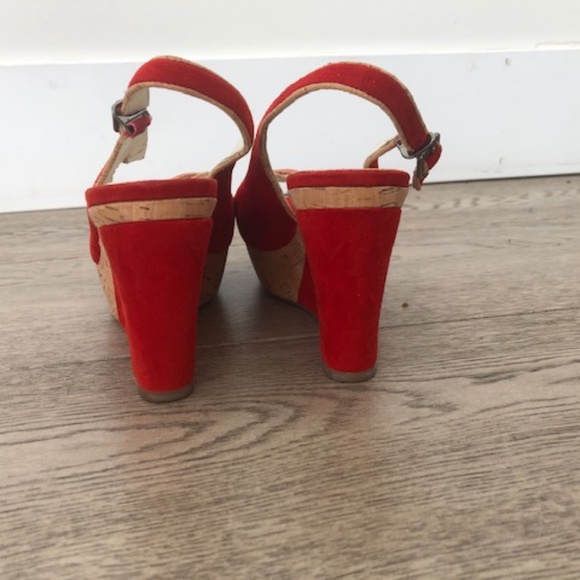 Marc Art of Walking Suede platform wedge sandals - Picture 2 of 4